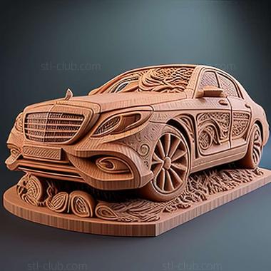 3D мадэль Mercedes Benz W222 (STL)